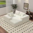 thumbnail image 6 of Gewnee 106" High Backrest Sectional Sofa&Couch,L-Shape Sectional Sofa Convertible Left or Right Chaise,Deep Seat Modern Modular Sofa ,Suitable for Living Rooms and Bedrooms.Beige, 6 of 23