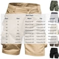 thumbnail image 2 of Umfun Multi-Pocket Cargo Shorts for Men with Button Closure - Classic Summer Utility Shorts for Outdoor Hiking & Daily Work, 2 of 8