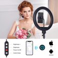 thumbnail image 4 of Selfie Light with Tripod Stand - Dimmable Selfie Ring Light LED Camera Ringlight with Tripod and Phone Holder for Live Stream/Makeup/YouTube Video, Compatible for iPhone Android, 4 of 8