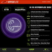 Hyperflite K-10 HyperFlex Puncture Resistant Dog Flying Disc, 8.75-inch, for Large Dogs