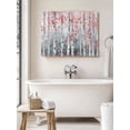 thumbnail image 6 of Pink Teal Forest Wall Art for Living Room, Canvas Picture Wall Decor for Bathroom Bedroom, Modern Oil Painting Art Painting Artwork for Office Kitchen Hallway Dining Room Home Decorations 12"x16", 6 of 8