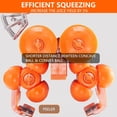 thumbnail image 6 of 120W Commercial Orange Juicer for 22-30 per Minute Machine Semi-Automatic Juicer Squeezer Extractor with Pull-Out Filter Box SUS 304 Tank PP Cover and 2 Collecting Buckets for Home Bar, 6 of 8