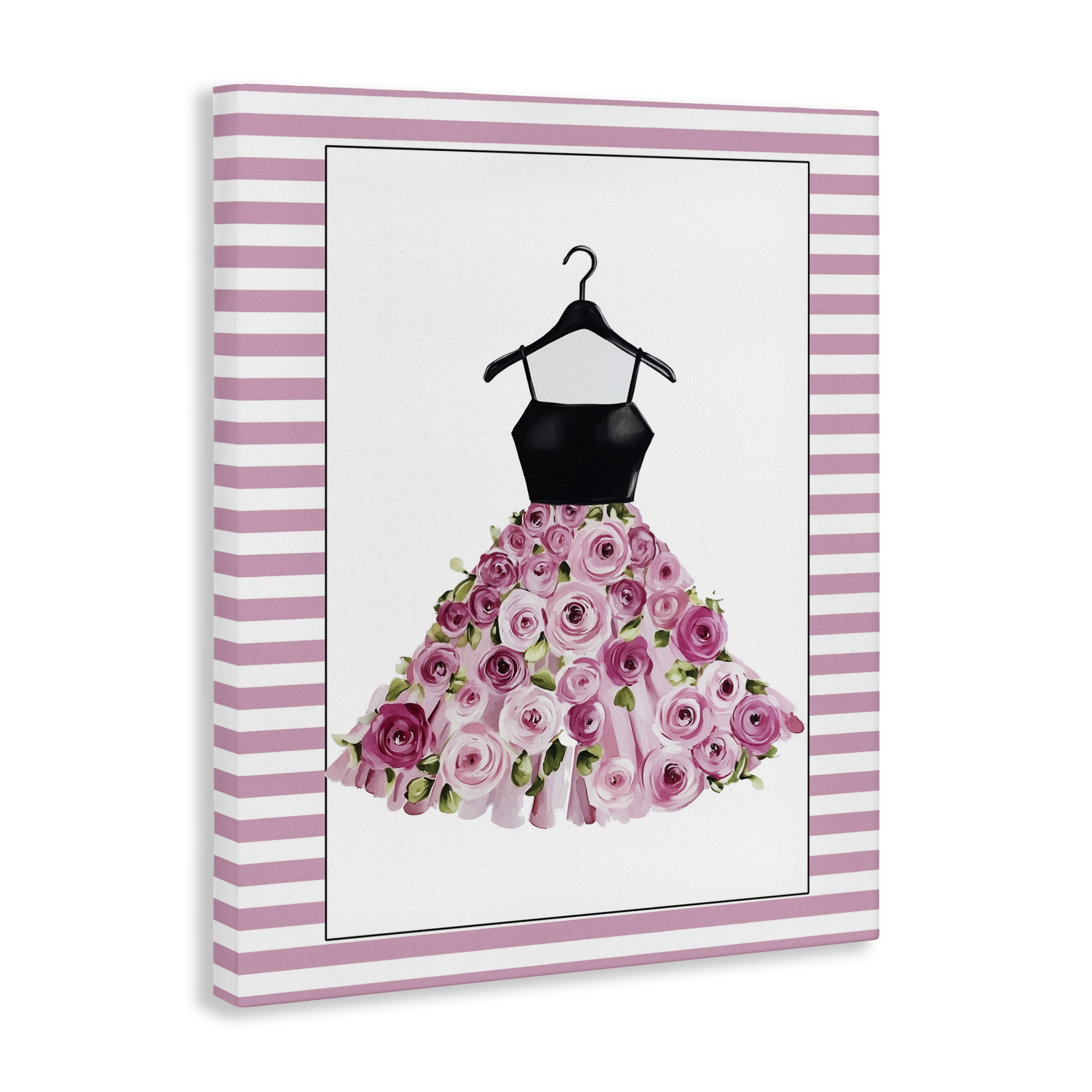 Flower Bedecked Dress Canvas Wall Art, design by Christine Simpson Art