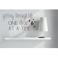 thumbnail image 3 of One Drop At a Time Wall Decor Vinyl Lettering Stickers Life Quotes Essential Oils Décor, 23x12-Inch Eggplant, 3 of 5