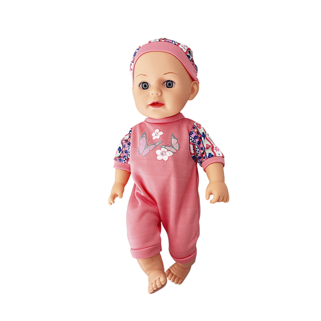 Juguete Aprendizaje para Niñas Muñeca Bebé con Accesorios rosa Mediano