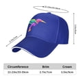 thumbnail image 6 of Baseball Caps Colibri Bird Logo Printing Dad Hat Sport Hats for Men,Women Teen Graphic,Cool,Fashion,Trendy,Casual} Adjustable for Snapbacks Blue One Size, 6 of 7
