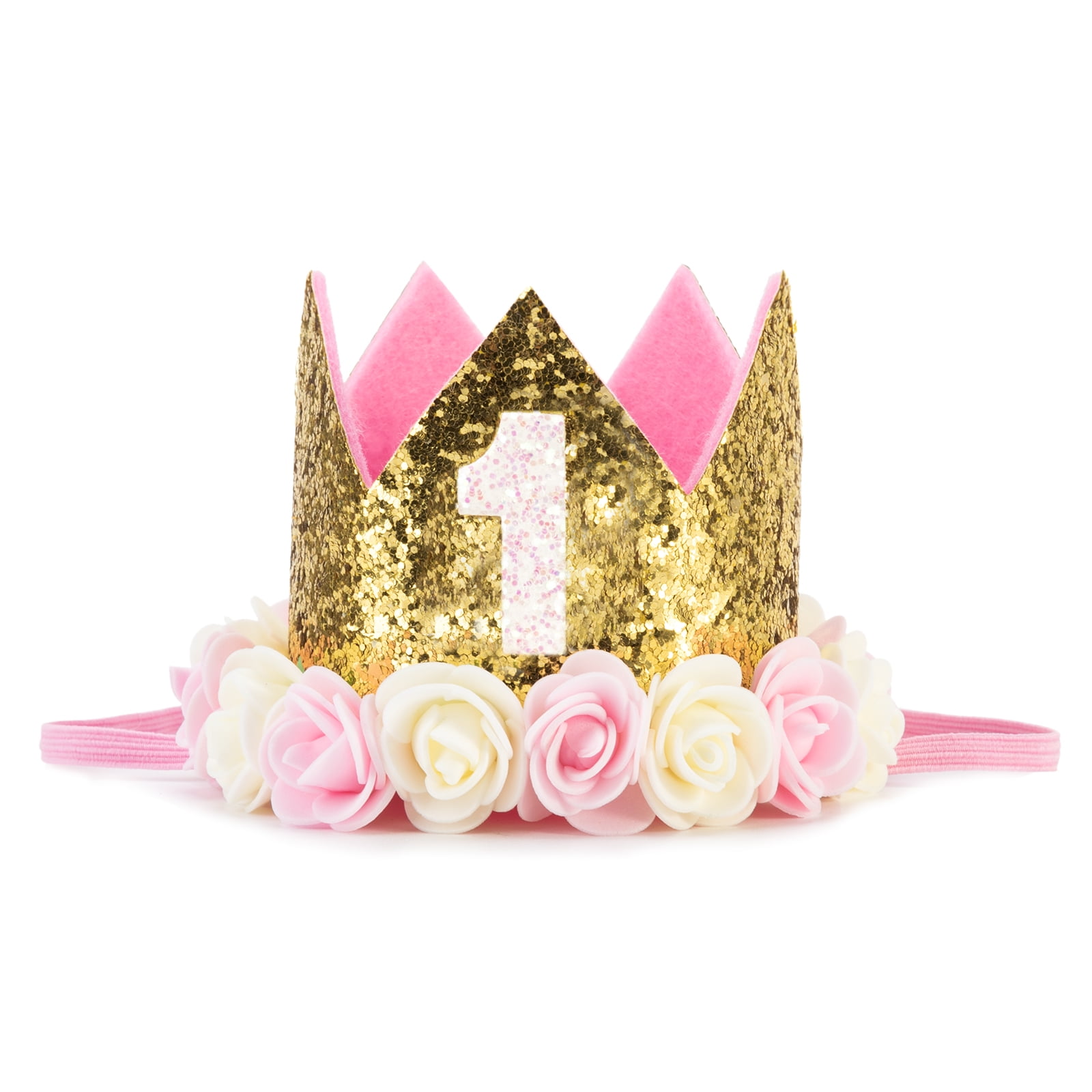Baby Girl Princess Crown Tiara Headband Birthday Hairband Cake Smash Party Photo 
