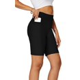 thumbnail image 1 of Conceited Women's Energize Stretch Ultra Soft Bermuda Shorts with Pockets and Belt Loops, 1 of 6