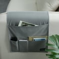 thumbnail image 2 of Armrest Storage Pouch Compartments Keep Tidy Living Room Sundries Storage Hanging Bag with 4 Grids Office Supply, 2 of 4