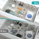 thumbnail image 4 of Juego de Cajas de Almacenamiento con Cajones de Plástico Transparente, Bandeja de Almacenamiento con Cajones de Escritorio, para Cosméticos, Joyas y Utensilios de Cocina, 4 of 5