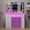 White, variant on White Makeup Vanity Desk with LED Lighted Mirror, RGB Glass Top, 4 Drawers & Shelves, Charging Station, Dressing Table for Women Bedroom