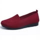 thumbnail image 5 of Zapatos de tela artesanal para mujer, de malla, de boca baja, cómodos, transpirables, de poliuretano, planos, para madres de mediana edad y mayores, 5 of 6
