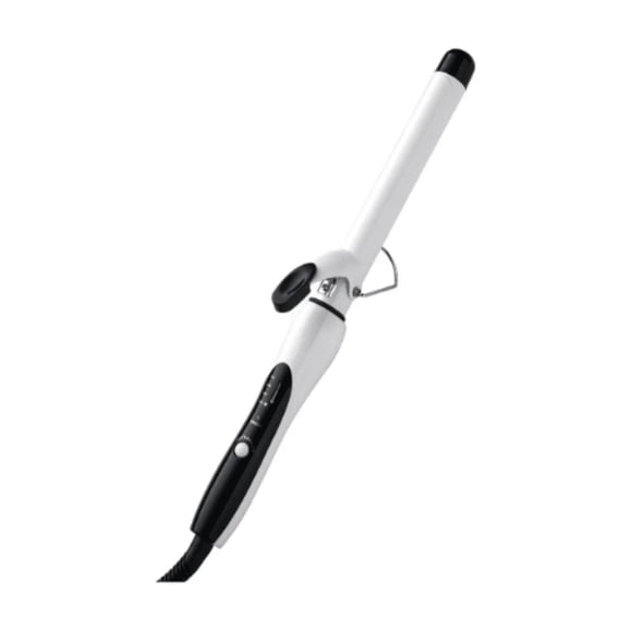 Tenaza Rizadora De Cabello De Cerámica De 25mm Pantalla Lcd Temperatura 100-220 Malubero Blanco