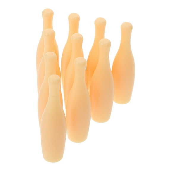 CHICHUMID 10Pcs Plastic Mini Bowling Pin Kit for Focus Enhancement 6.00X1.50X1.50in