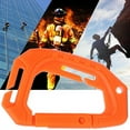 thumbnail image 3 of Mosquetón ligero de tamaño mediano para escalada al aire libre, hebilla de gancho para mochila en forma de D, 5 uds. (naranja), 3 of 8
