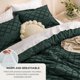 thumbnail image 4 of Juego de edredón Bedsure Queen Forest Green con 2 fundas de almohada, 4 of 7