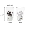 thumbnail image 2 of WIRESTER Plug-in Led Wall Night Light Shade Night Light - Raccoon Hands Out, 2 of 6