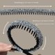 thumbnail image 4 of Diadema de estilo con dientes antideslizantes, para lavarse la cara, para uso exterior, versátil, para celebridades de Internet, para adultos, con horquilla para el pelo aplastado, tocado, paquete de, 4 of 6