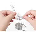 thumbnail image 2 of 100 Piezas Llaveros de Anillo, Anillos de Llavero Divididos, Anillo de Llavero con Cadena, Conectores de Joyería de Anillos de Salto, Anillos de Salto Abiertos, 2 of 5