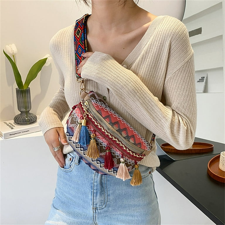 Icon Crossbody Tote with Boho Fringe