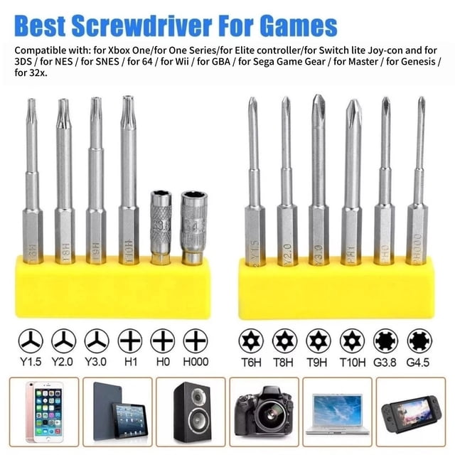 NATEFEMIN Professional Screwdriver Kit Torx Gamebits For Xbox Console Handheld Device Game Accessory Fixing