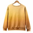 thumbnail image 6 of Women's Oversized Long Sleeve Sweatshirt, Tie Dye Gradient Color Pullover, Loose Fit Crewneck Top, Plus Size Casual Streetwear, Fall Winter Long Sleeve Crewneck Light Yellow XXL, 6 of 8