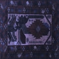 thumbnail image 1 of Ahgly Company Machine Washable Indoor Square Persian Blue Traditional Area Rugs, 3' Square, 1 of 4