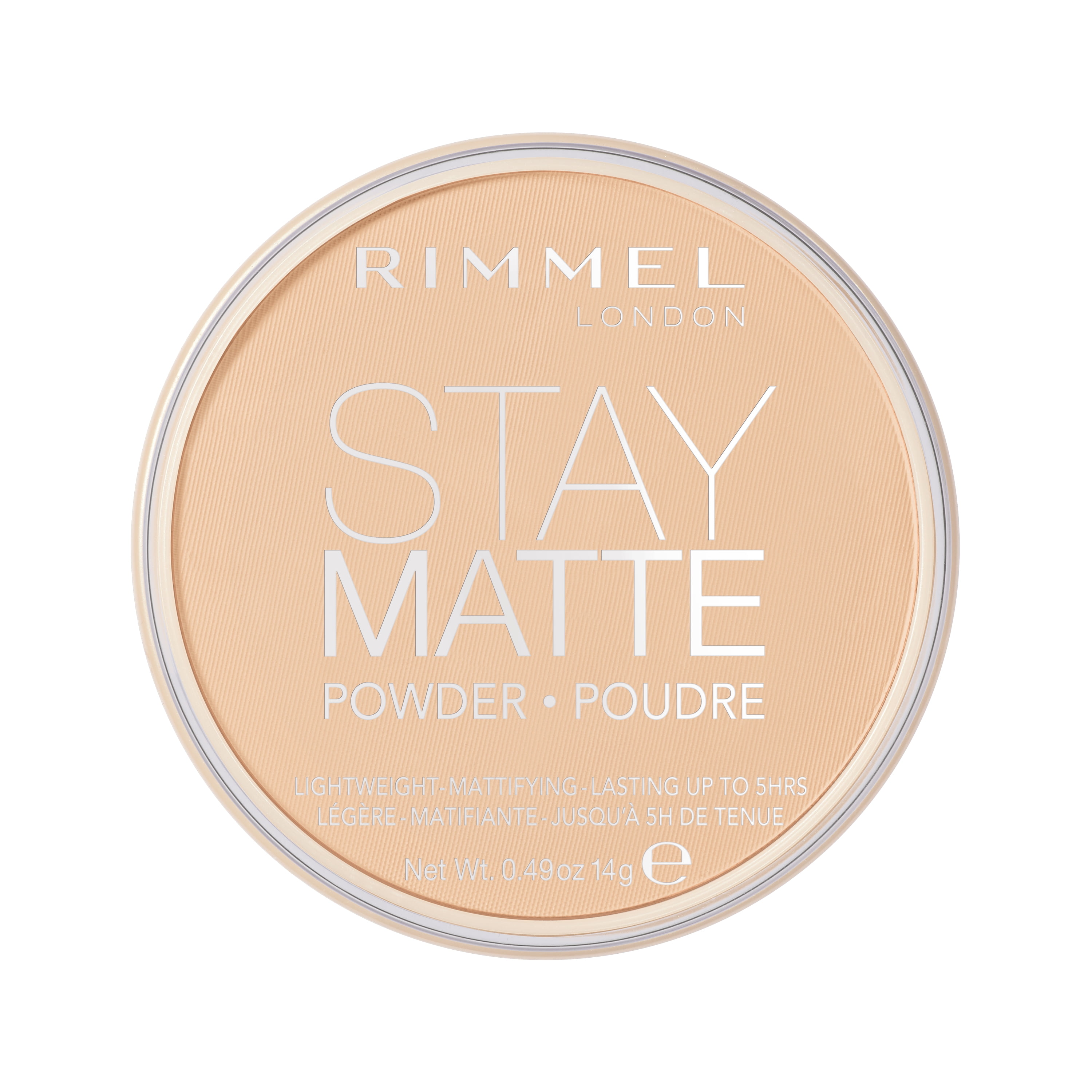 (3 pack) Rimmel London Stay Matte Pressed Powder, Creamy Natural, 0.49 oz