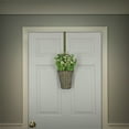 thumbnail image 2 of National Tree Company Artificial Hanging Wall Basket, Woven Branch Base, Decorated with Daisy Flowers, Berries, Leafy Greens, Spring Collection, 18 Inches, 2 of 3