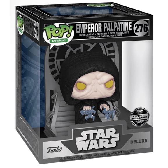 Funko Pop Digital Emperor Palpatine 276 Deluxe Exclusive 3000 Pcs Vinyl Bobblehead Figure