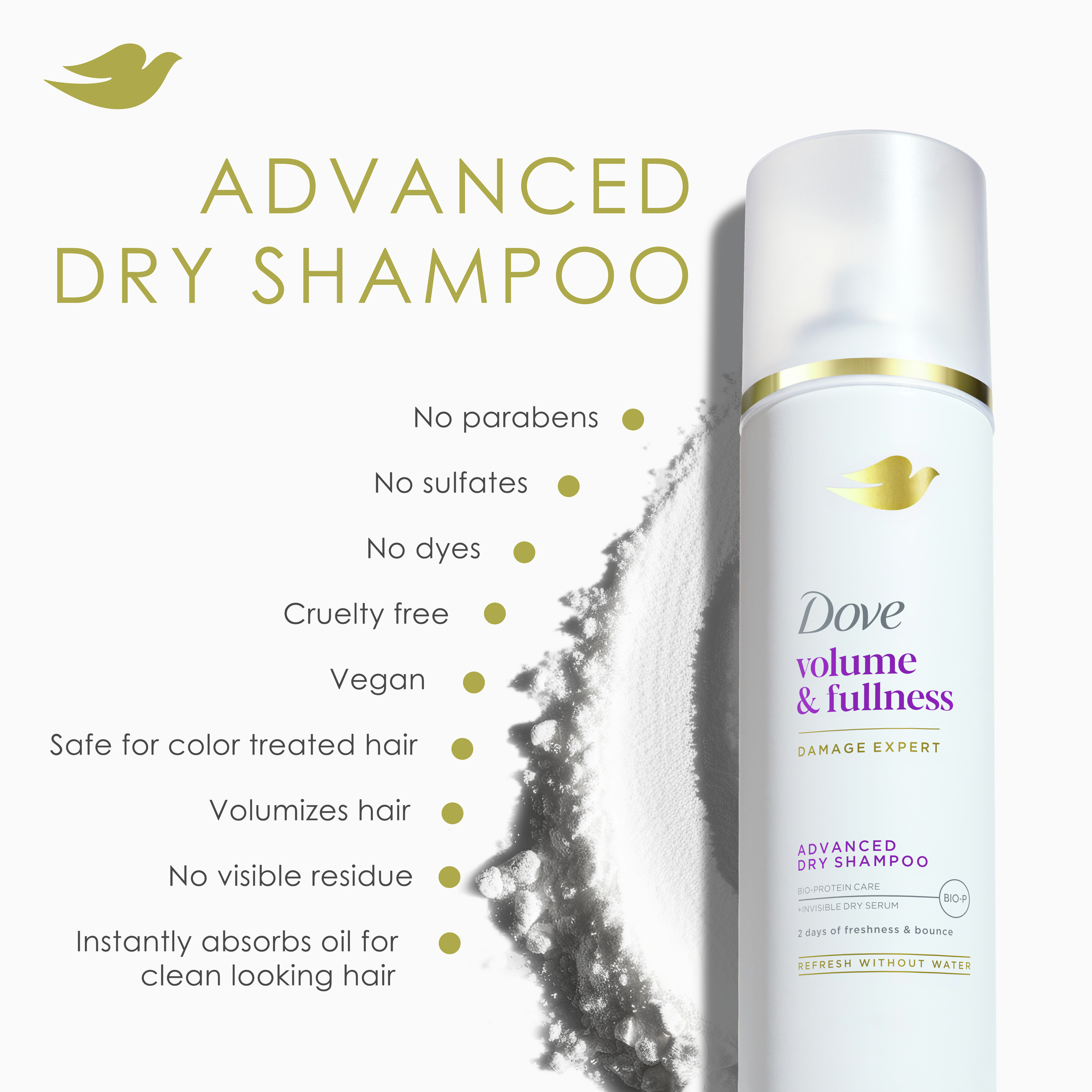 Dove Advanced Volume and Fullness Dry Shampoo photo 4