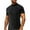 Black, variant on DPTALR Men's Casual Fashion Mock Neck Short Sleeve Shirt,White, S