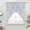 Blue, variant on Dark Green Botanical Swag Curtains for Kitchen/Bedroom/Living Room, Pastoral Elegant Spring Floral Scalloped Curtains 63 Inch Long, Window Swag Topper Curtains Valances 2 Panels Set 36"x63"