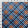 thumbnail image 3 of oneOone Silk Tabby Fabric Tartan Check Printed Fabric 1 Yard 42 Inch Wide, 3 of 4