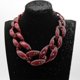 thumbnail image 2 of Acrylic Resin Necklace Buckle, Fashionable Vintage Necklace-jie--Dark Red-Product code 53316 Dark Red, 2 of 2
