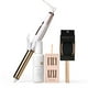 thumbnail image 1 of Rizador de cabello de titanio Kristin Ess de 1 pulgada + Spray protector de calor Style Assist Blow Dry para ondas playeras + Cepillo desenredante + Juego de 2 horquillas francesas negras mate, 1 of 5