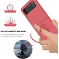 thumbnail image 6 of Samsung Galaxy Z Flip 3 5G Case, Galaxy Z Flip 3 5G Cover 6.7'', Silicone Soft Gel Rubber Bumper Shockproof Anti-Scratch Protective Phone Case with Ring for Galaxy Z Flip3 5G 2021-New Red, 6 of 15