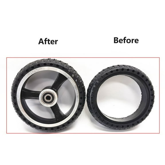 6.5 Inch 6.5X45 Solid Tire F0 Front Wheel for Electric Scooter Wheel Balance Car