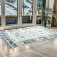 thumbnail image 2 of Area Rug Indoor Vintage Rugs Soft Fuzzy Shaggy Carpet Distressed Accent Rug Non-Slip Non Shedding Rug for Dining Room Living Room Bedroom Office (2x3Feet, Dark Grey), 2 of 5