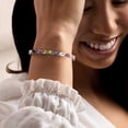 thumbnail image 2 of Ross-Simons 16.00 ct. t.w. Multi-Stone Link Bracelet in Sterling Silver, Women's, Adult, 2 of 8