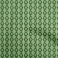 thumbnail image 1 of oneOone Cotton Poplin Green Fabric Geometric Craft Projects Decor Fabric Printed By The Yard 56 Inch Wide, 1 of 4