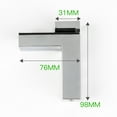 thumbnail image 2 of 3 Pieces Corner Bracket Brushed Surface Shelf Support Furniture Shelf Support Wood Shelf Support, 2 of 6