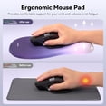 thumbnail image 3 of TECKNET BASICS Ergonomic Mouse Pad with Wrist Rest, Memory Foam Support, Smooth Non-Slip Base for Laptop/PC, Pain Relief for Home Office Gaming, Gradient Blue, 3 of 8
