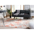 thumbnail image 4 of SAFAVIEH Madison Candelario Abstract Area Rug, Grey/Orange, 9' x 12', 4 of 9
