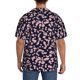 thumbnail image 3 of Balery Flower Camisa Casual de Manga Corta con Botones para Hombre, Texturizada, Estilo Cubano, para Playa, Verano-X-Large, 3 of 5