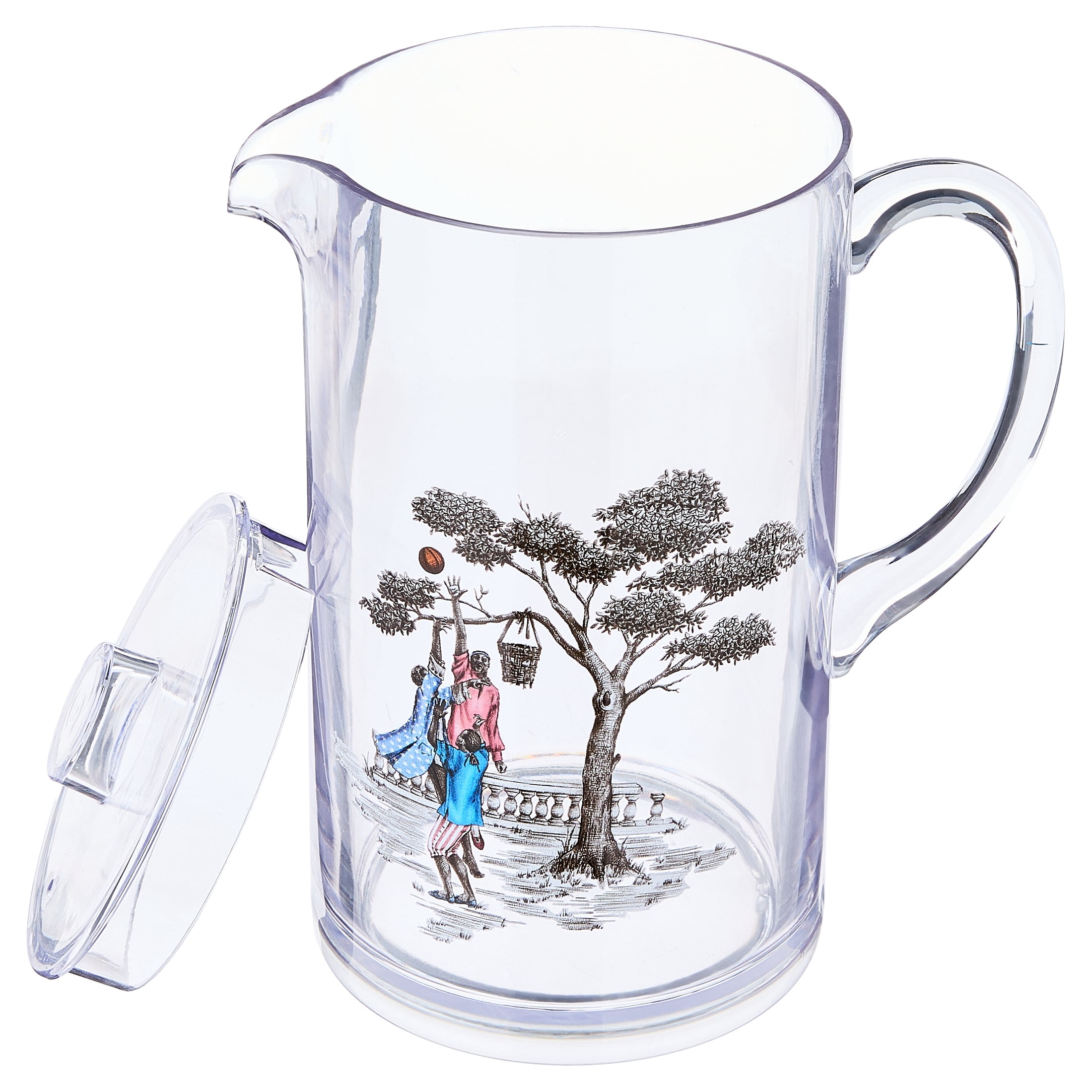 Sheila Bridges Harlem Toile Basketball Pitcher with Lid