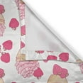 thumbnail image 4 of Ambesonne Cupcake Window Valance, Doodle Style Strawberry, 54" X 12", Pale Pink Peach Pink, 4 of 5