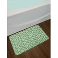 thumbnail image 2 of Monstera Leaves Bath Mat, Tropical Hawaiian Leaves in Exotic Tones, Plush Bathroom Decor Mat with Non Slip Backing, 29.5" X 17.5", Green Jade Green, by Ambesonne, 2 of 2