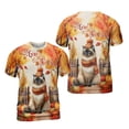 thumbnail image 3 of Happy Thanksgiving Siamese Give Thanks Fall Beanie Scarf Welcome All Over Print 3D Shirt Unisex Merch Cat Lover Kitten Owner Gifts - 00020, 3 of 6