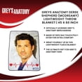 thumbnail image 7 of Surreal Entertainment Greys Anatomy Derek Shepherd (McDreamy) Lightweight Throw Blanket / 45 x 60 Inch, Yellow, 7 of 7